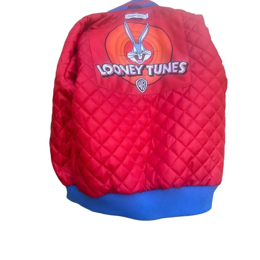 Headgear Classics Looney Tunes Blue Satin Jacket. Size:S
